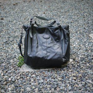 Tod's Classic G Line Easy Sacca Shopper Tote Bag Black